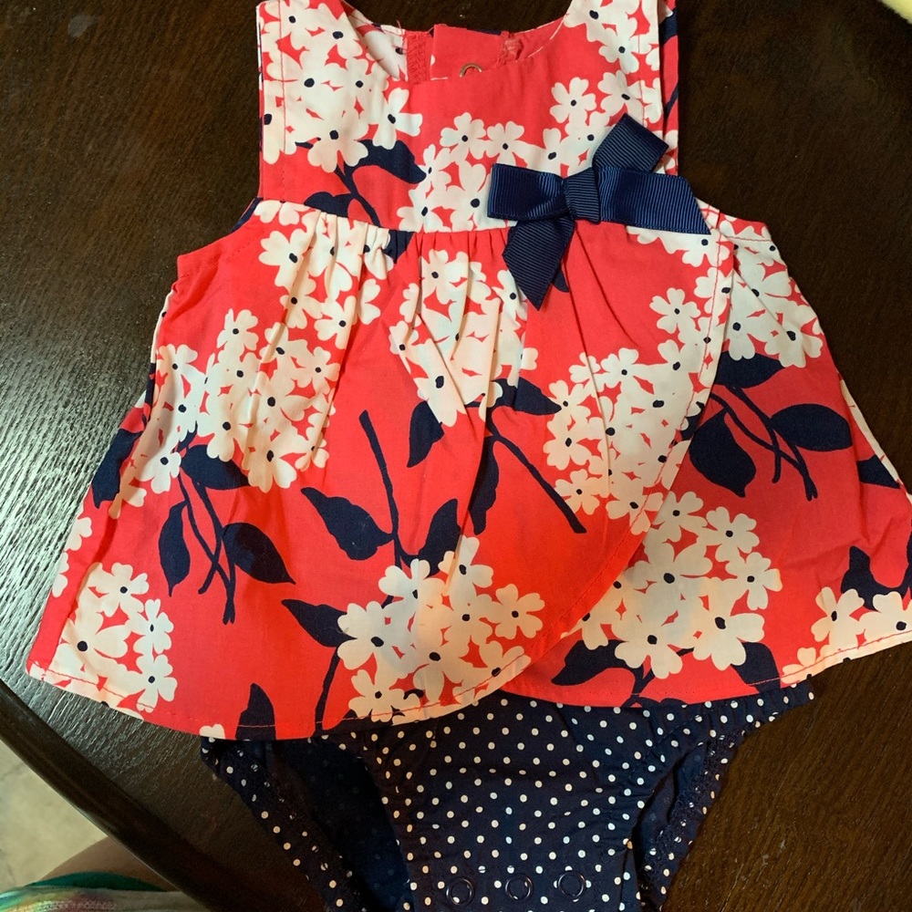 Carters Floral Onesie (NB)